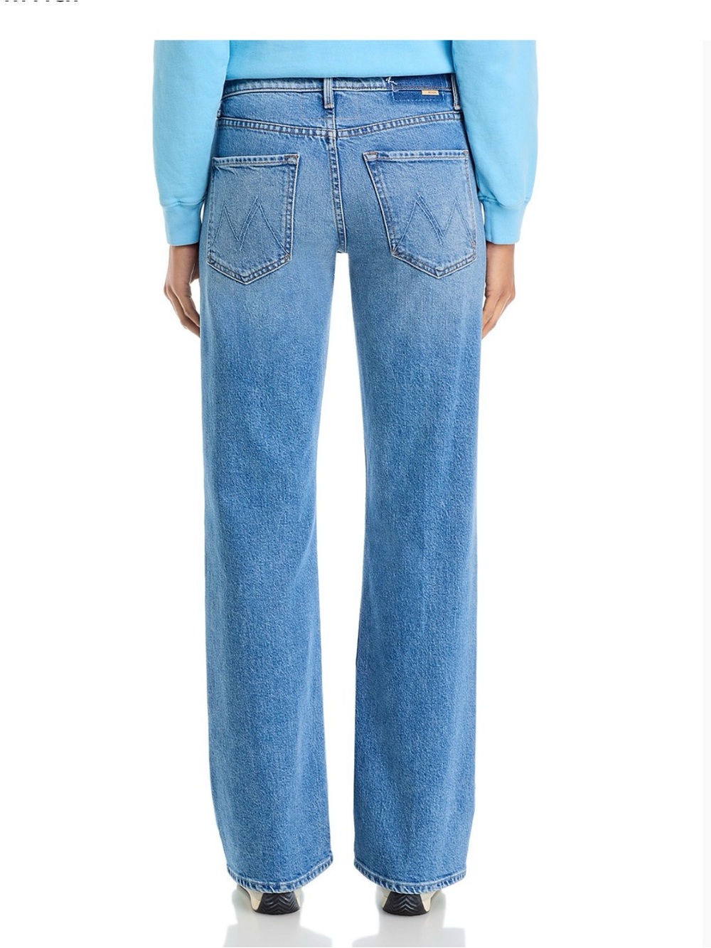 MOTHER Wide-Leg Jeans in Light Blue Wash - Picture 3 of 3